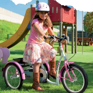 Rower rehabilitacyjny trójkołowy dla dziewczynek w wieku 8-13 lat Happy Vermeiren Rower rehabilitacyjny trójkołowy dla dziewczynek w wieku 8-13 lat Happy Vermeiren