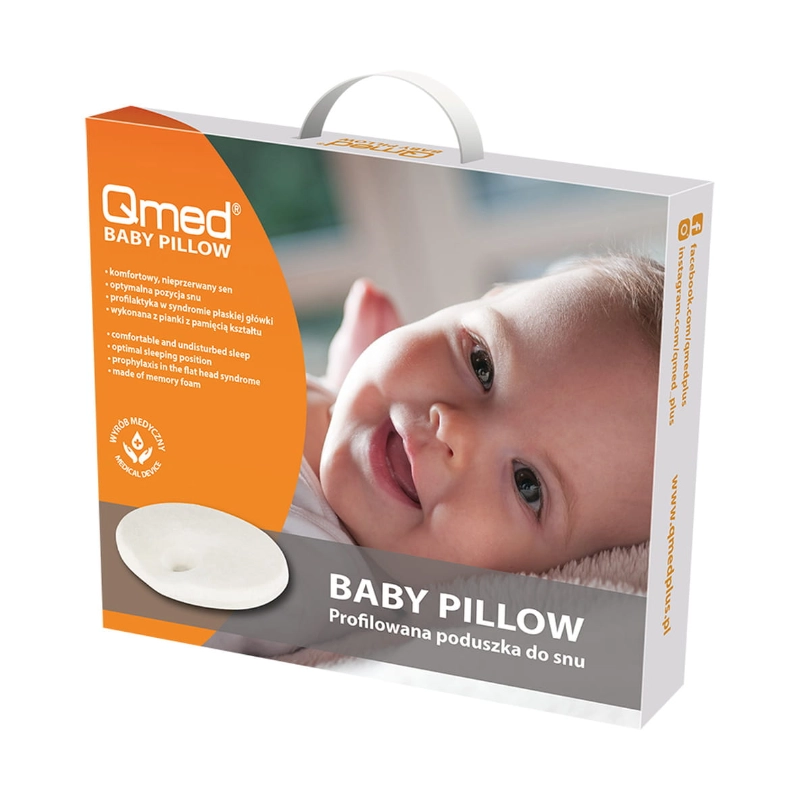 Baby Pillow poduszka profilowana do snu Qmed