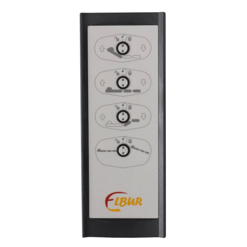 Łóżko rehabilitacyjne elektryczne PB 326 z wysięgnikiem Elbur