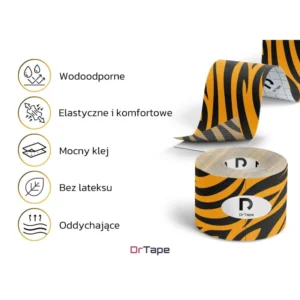 Mocna wodoodporna taśma do tejpingu DrFit