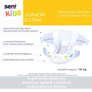 Pieluchomajtki dla dzieci Seni Kids Junior Extra