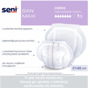 Seni San Maxi (2) Pieluchy anatomiczne Seni San Maxi