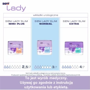 s4 Wkładki urologiczne dla kobiet Seni Lady Slim Normal