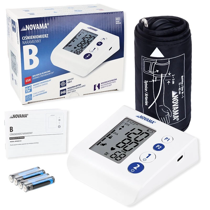 Kompaktowy ciśnieniomierz naramienny Novama B