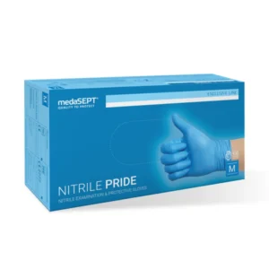 Rękawice nitrylowe bezpudrowe medaSEPT Niebieskie