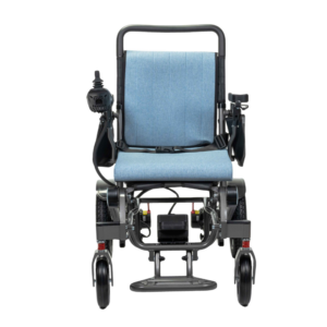 Wózek inwalidzki elektryczny AT52333 – składany, lekki, z pilotem