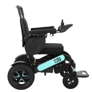 Wózek inwalidzki elektryczny aluminiowy BC-EA8000 – Składany i lekki (z pilotem)