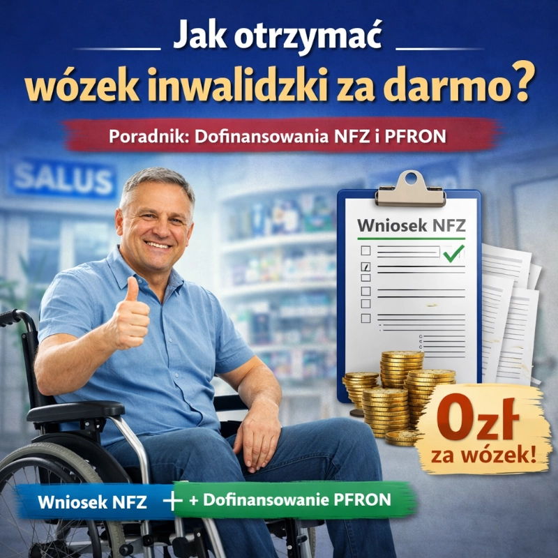 Wózek inwalidzki refundowany przez NFZ sklep Salus