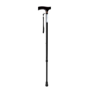 Laska inwalidzka aluminiowa regulowana z paskiem TGR-R LA 833L2 (Czarna) – Timago