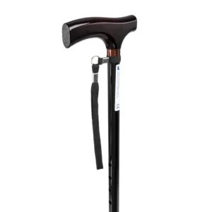 Laska inwalidzka aluminiowa regulowana z paskiem TGR-R LA 833L2 (Czarna) – Timago