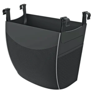 Klasyczna torba na zakupy do rollatora Rehasense HD – Otwarta z przegrodami, Czarna