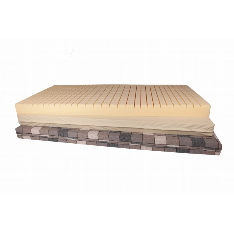 Materac przeciwodleżynowy piankowy „Gofer” 200x90x12 cm – Pokrowiec bawełniany