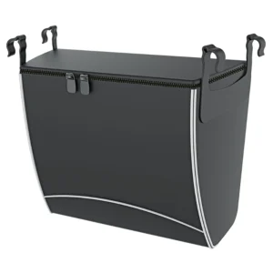 Wodoodporna torba na zakupy z zamkiem do rollatora, Czarna - Rehasense