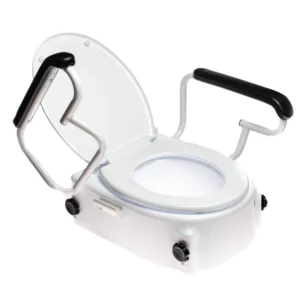 Nasadka toaletowa podwyższająca z podłokietnikami i regulacją wysokości AT51204 – Antar