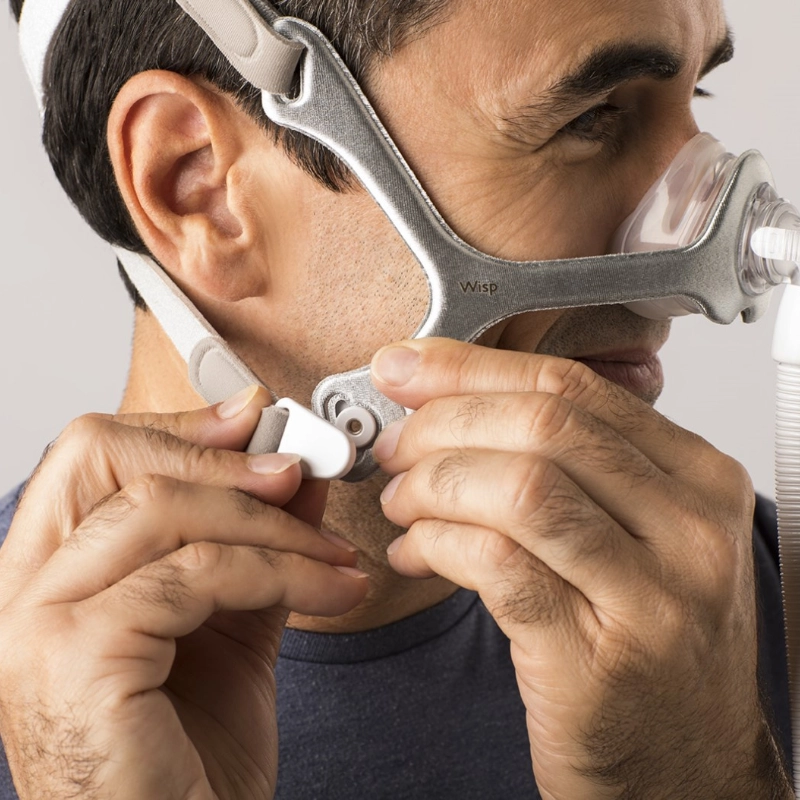 Maska nosowa do aparatu CPAP Philips Wisp z materiałowym szkieletem