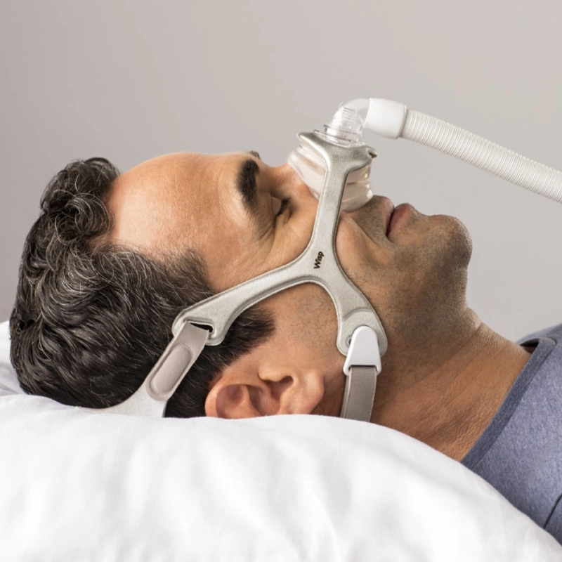 Maska nosowa do aparatu CPAP Philips Wisp z materiałowym szkieletem