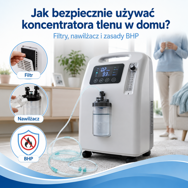 Bezpieczne korzystanie z koncentratora tlenu
