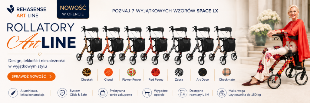 Designerski rollator Rehasense Space LX Art Line