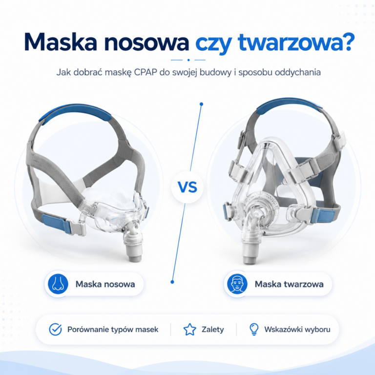 Maska nosowa czy twarzowa Jak dobrać maskę CPAP