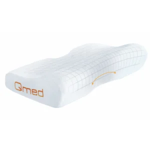 Ortopedyczna poduszka profilowana do snu Qmed Premium Pillow – pianka z pamięcią kształtu, 60×35 cm