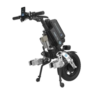 Przystawka elektryczna do wózka Rehasense PAWS City 14″ – podłączanie automatyczne, kierownica standardowa, rama 295–540 mm