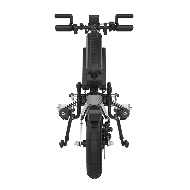 Przystawka elektryczna do wózka Rehasense PAWS City 14″ – podłączanie automatyczne, kierownica Tetra, rama 295–540 mm