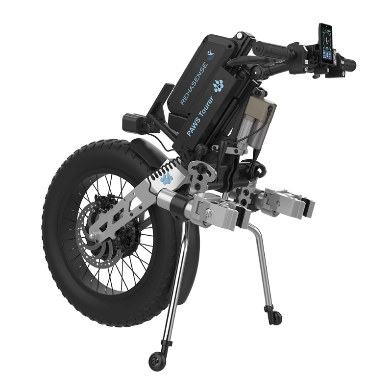 Przystawka elektryczna do wózka Rehasense PAWS Tourer 20″ Fat Tyre – automatyczne podłączanie, standardowa kierownica, szerokość ramy 295–540 mm