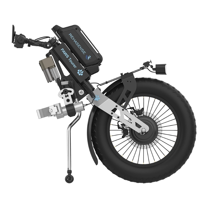 Przystawka elektryczna do wózka Rehasense PAWS Tourer 20″ – opona 20″ x 2.125″, automatyczne podłączanie, standardowa kierownica, szerokość ramy 295–540 mm