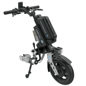 Przystawka elektryczna do wózka Rehasense PAWS City 12″ – podłączanie automatyczne, kierownica standardowa, rama 295–540 mm