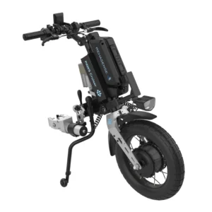 Przystawka elektryczna do wózka Rehasense PAWS Cruiser 16″ – podłączanie automatyczne, kierownica standardowa, szerokość ramy 295–540 mm