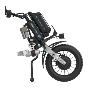 Przystawka elektryczna do wózka Rehasense PAWS Cruiser 16″ – podłączanie automatyczne, kierownica standardowa, szerokość ramy 295–540 mm