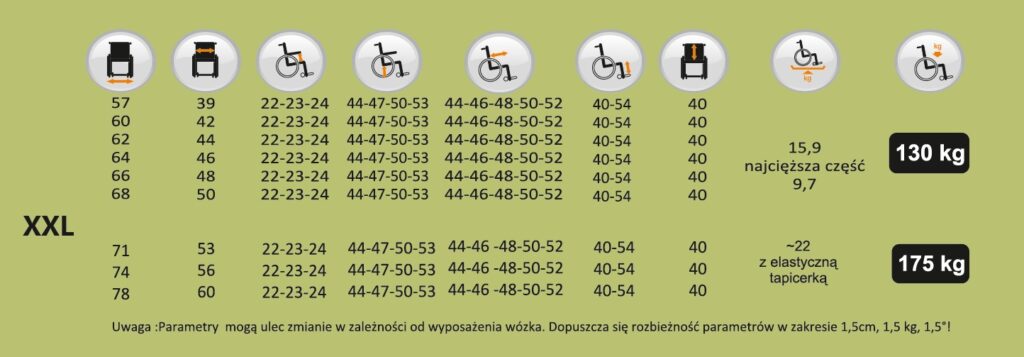 Aluminiowy wózek inwalidzki o zwiększonej wytrzymałości Vermeiren V300 XL