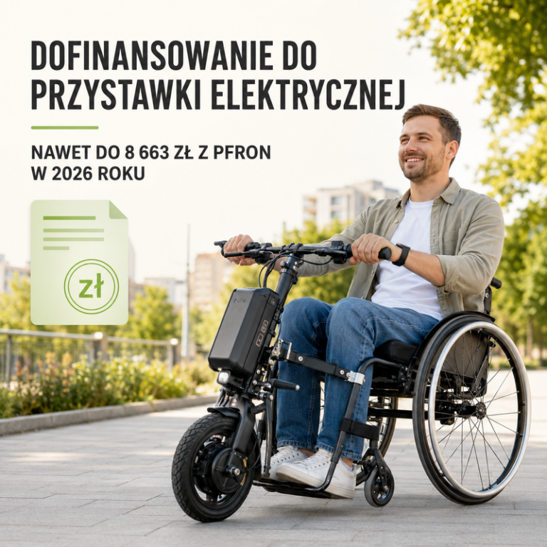 Dofinansowanie PFRON do elektrycznej przystawki do wózka w 2026 roku