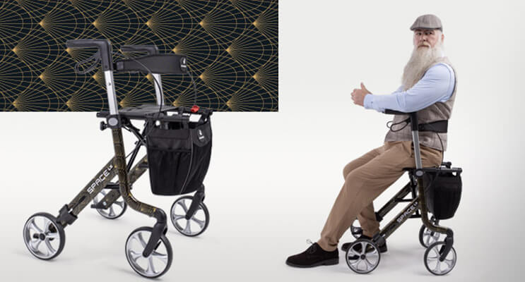 Designerski rollator Rehasense Space LX Art Line