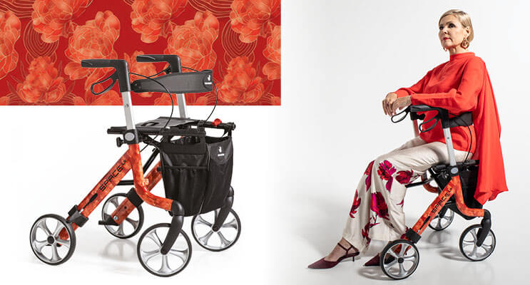 Designerski rollator Rehasense Space LX Art Line
