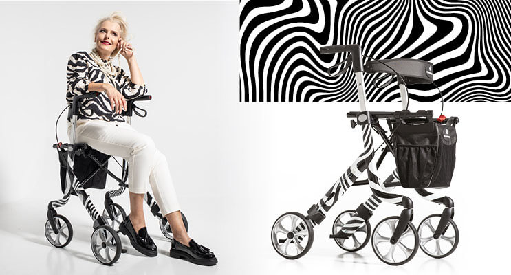 Designerski rollator Rehasense Space LX Art Line