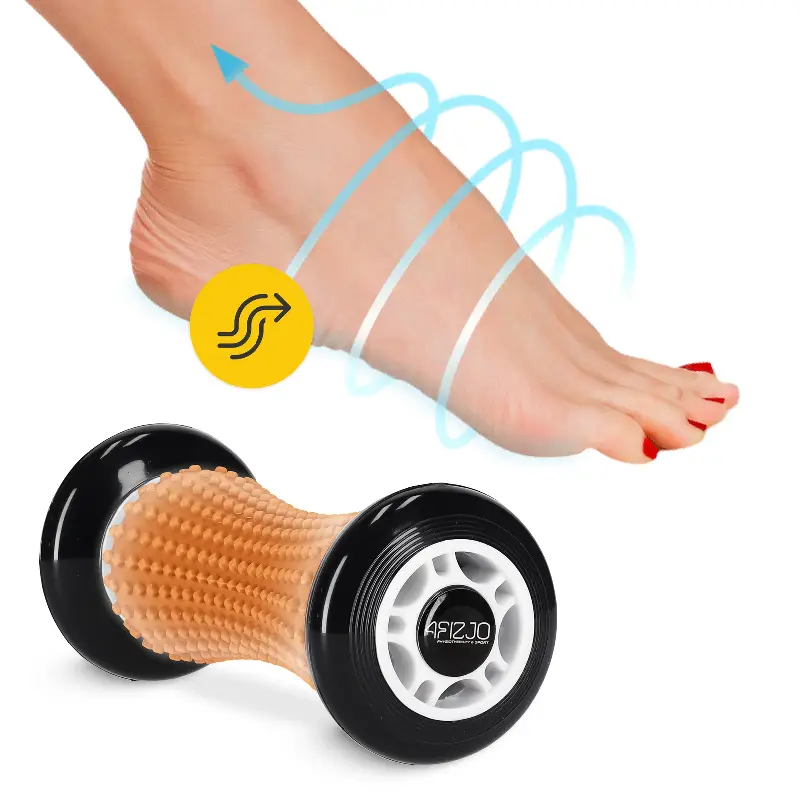 Wałek do masażu z wypustkami 4FIZJO Spike Roller 17 cm