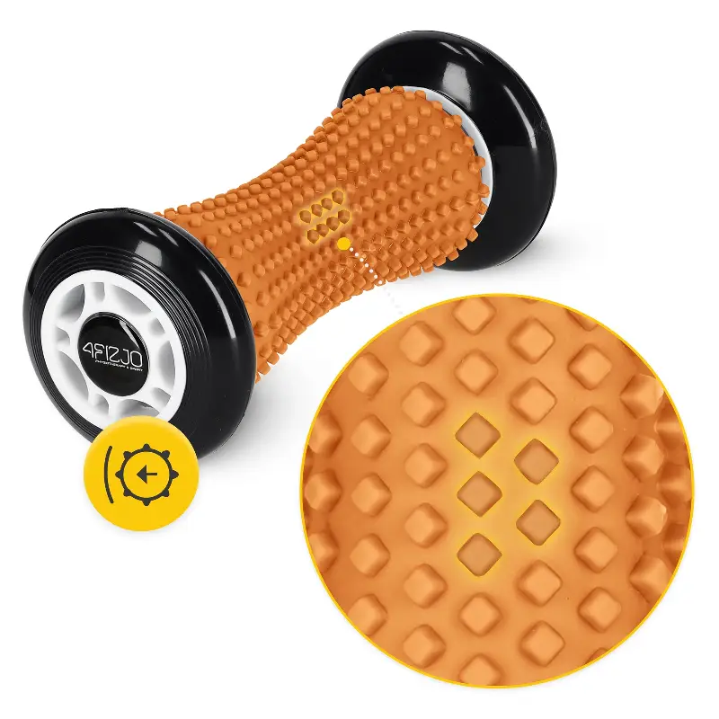 Wałek do masażu z wypustkami 4FIZJO Spike Roller 17 cm