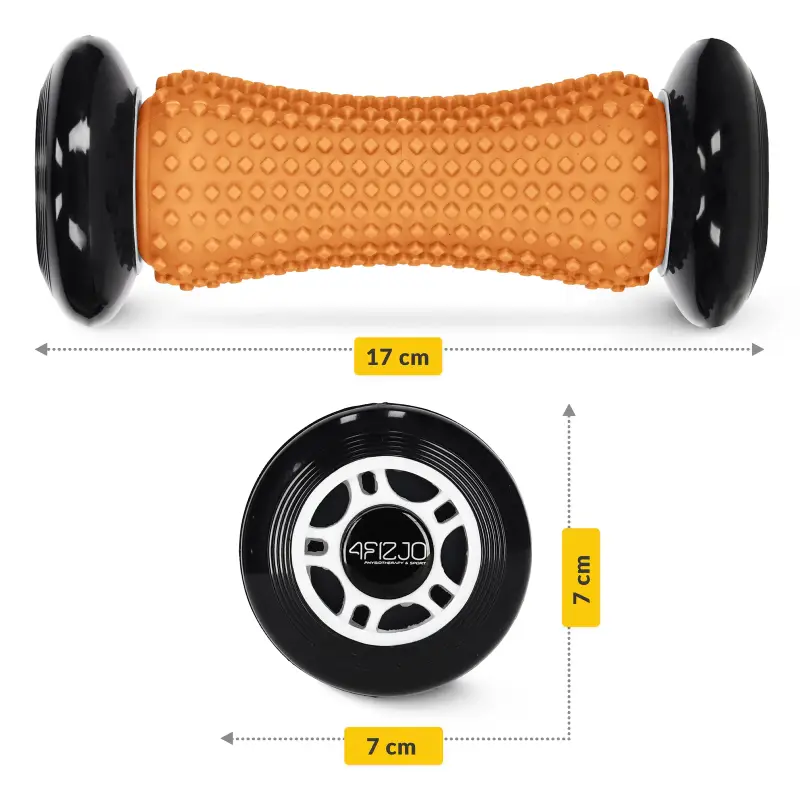 Wałek do masażu z wypustkami 4FIZJO Spike Roller 17 cm